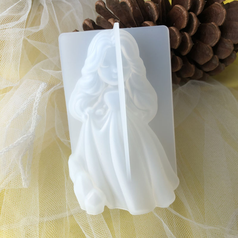 Candle Making Business - 3D Sevimli Prenses Silikon Mum Kalıp
