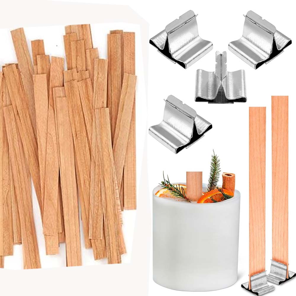 Candle Making Homewood - Mum Yapımı için Ahşap Fitiller 100