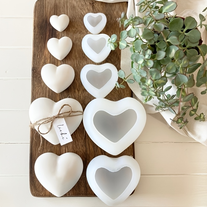 5 adet Kalp Şeklinde Alçı Mum  - Candle Mold Silicone incelemesi ve fiyatı