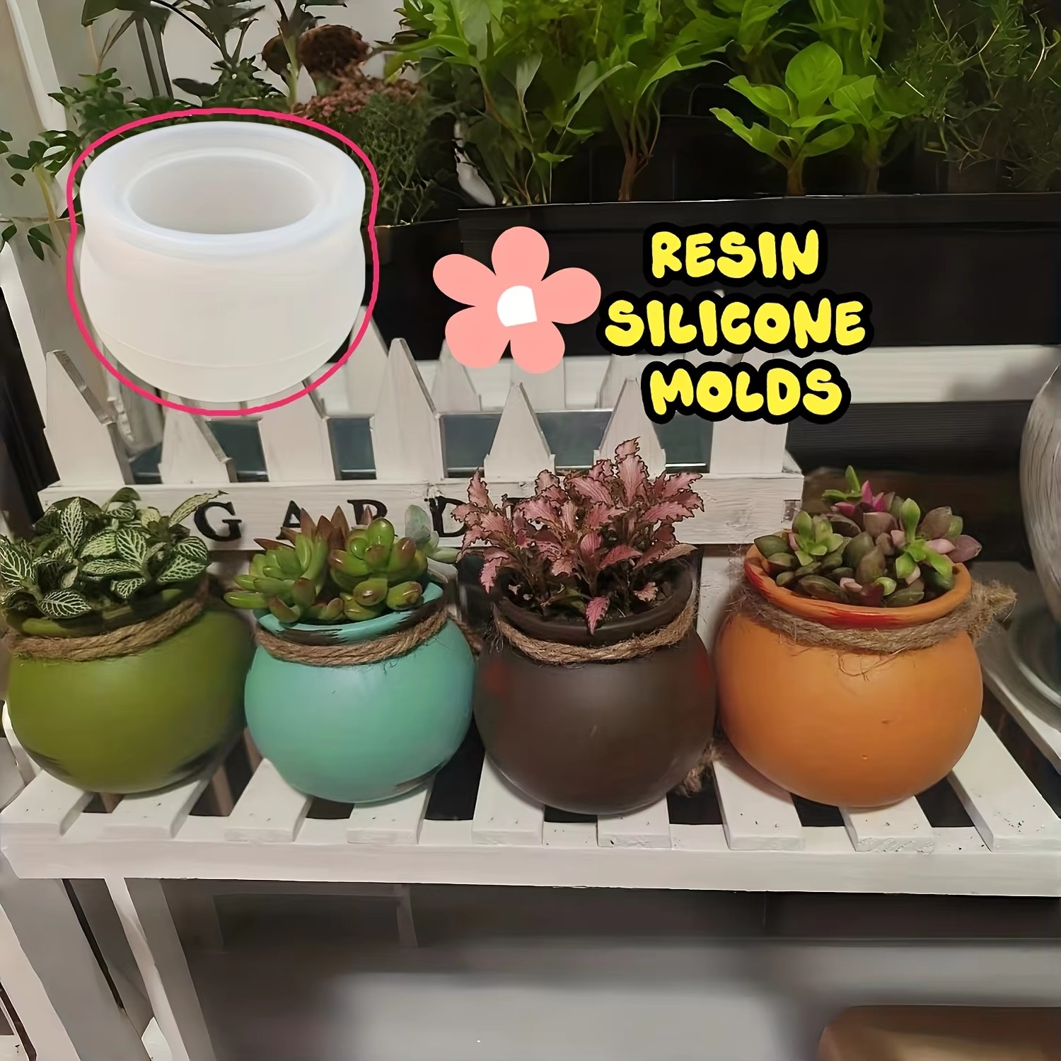 Silikon Saksı Kalıpları, Reçin - Candle Mold Silicone incelemesi ve fiyatı