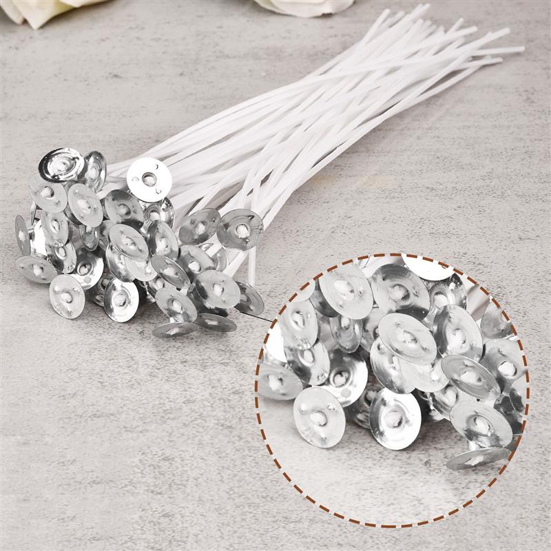 50/100 adet dumansız mum fitil - Cotton Wick Pre Tabbed incelemesi ve fiyatı