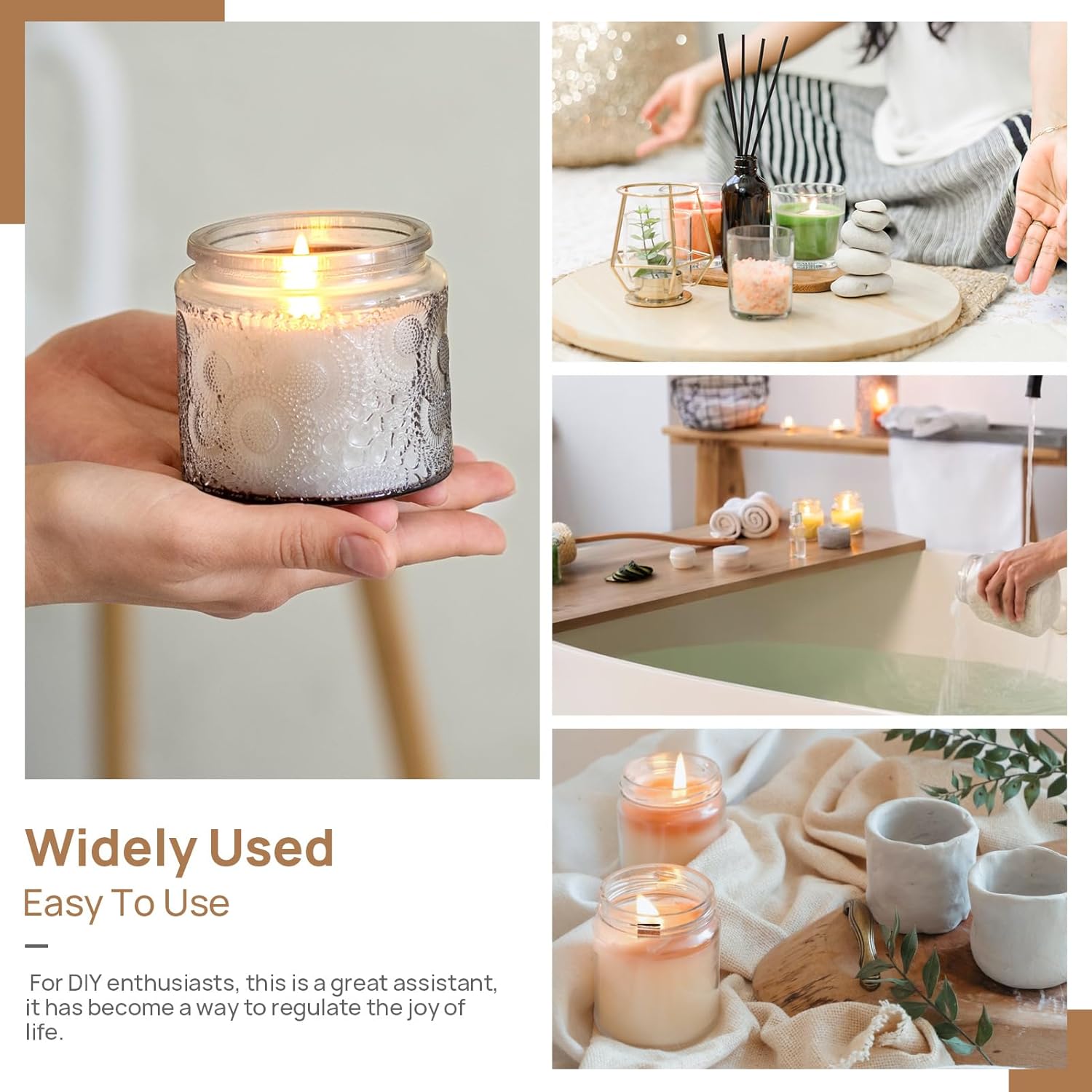 Mum Yapımı için Ahşap Fitiller - Candle Making Homewood incelemesi ve fiyatı
