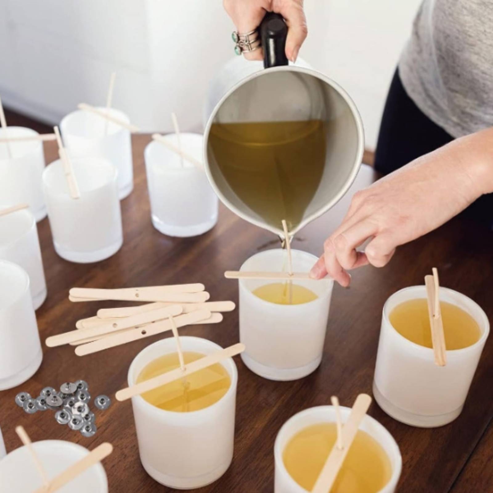 Yapışkan Noktalı Fitil Tutucu, - Candle Making Homewood incelemesi ve fiyatı