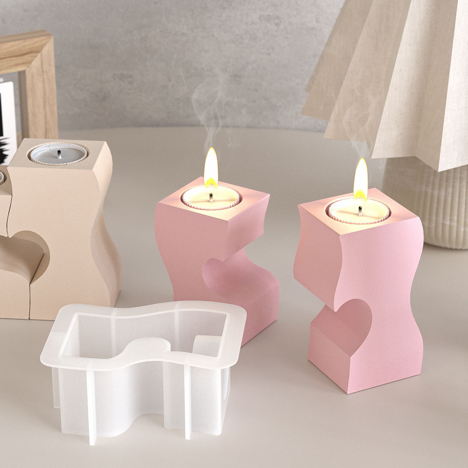 S Kalp Şamdan Silikon Kalıplar - Candle Mold Silicone incelemesi ve fiyatı