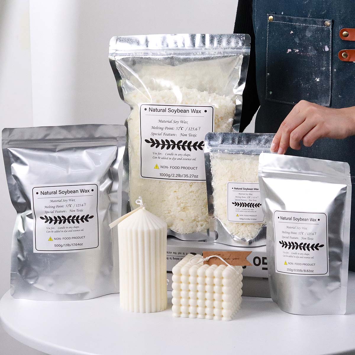 100/250/500/1000g Doğal Soya B - Candle Making Kits incelemesi ve fiyatı