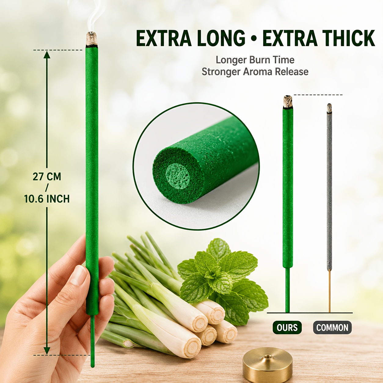 Ekstra Kalın Citronella Tütsü  - Uv Inhibitor Candle incelemesi ve fiyatı