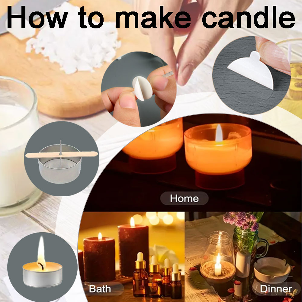 55 adet Çiçek Mum Fitil Ahşap  - Candle Making Homewood incelemesi ve fiyatı