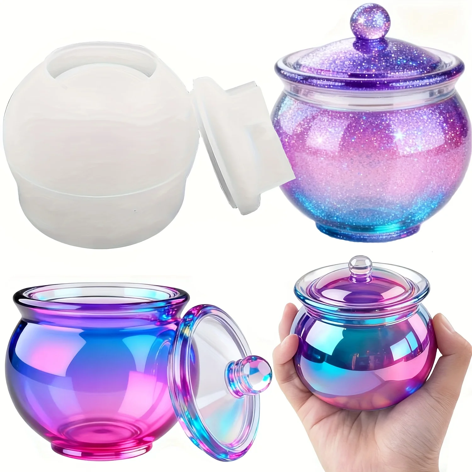1 takım yuvarlak reçine kalıp  - Candle Mold Silicone incelemesi ve fiyatı